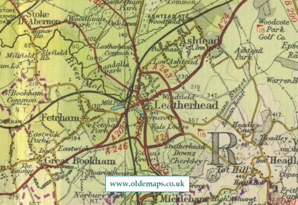 Leatherhead Map