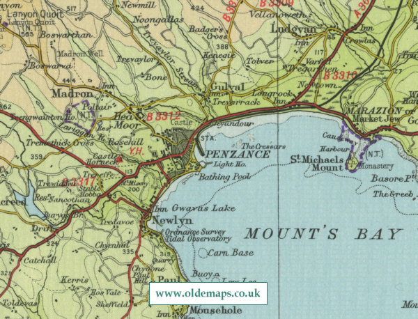 Penzance Map