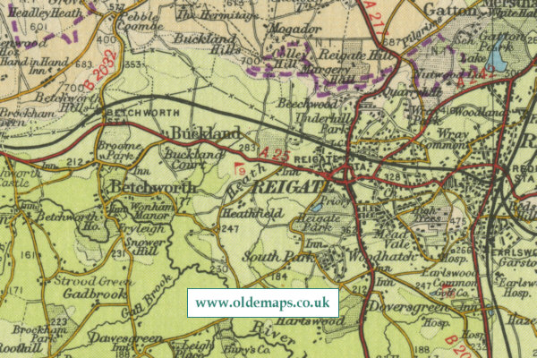 Reigate Map