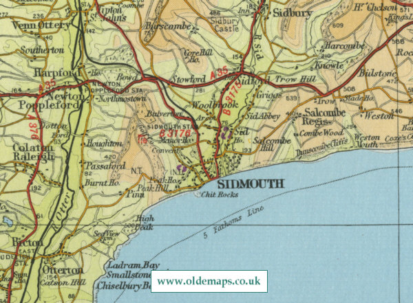 Sidmouth Map