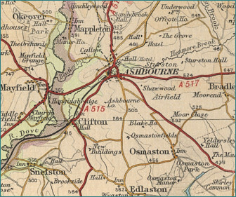 Ashbourne Map 