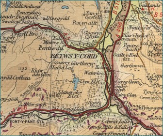 Betws-y-Coed Map