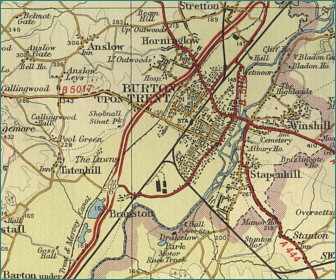 Burton upon Trent Map