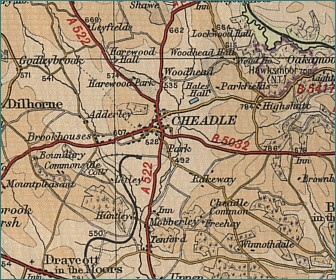 Cheadle Map