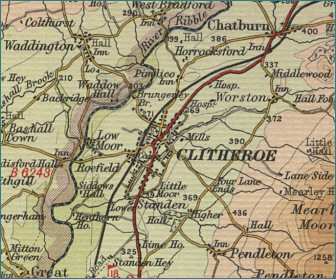 Clitheroe Map Clitheroe Map