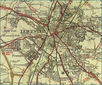 Leicester Map