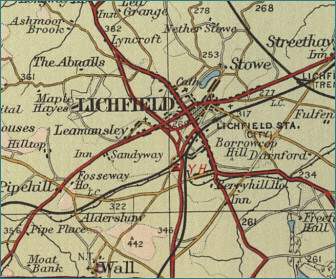 Lichfield Map