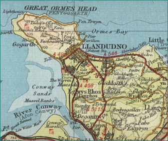 Llandudno Map