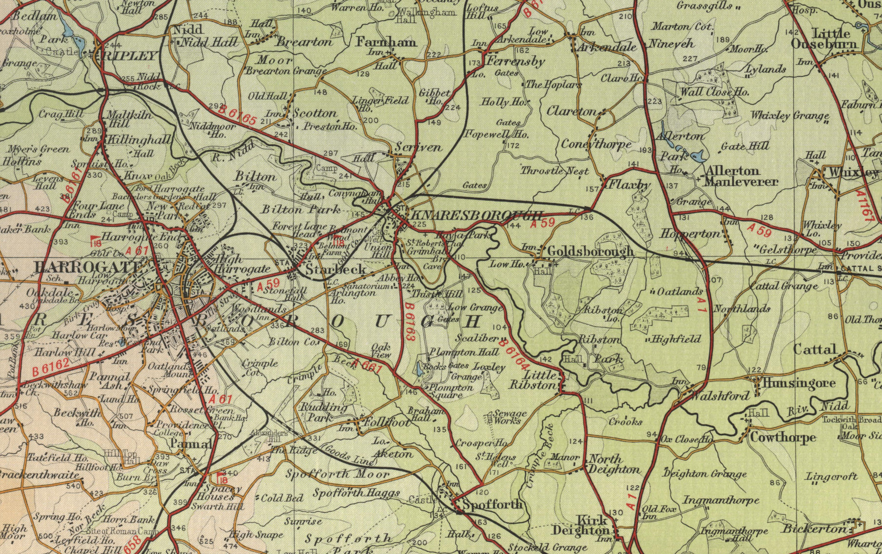 tourist map of knaresborough