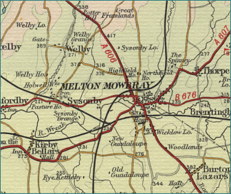Melton Mowbray Map