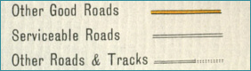Old Maps Key - Roads and Tracks