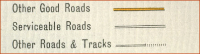 Map key to minor roads