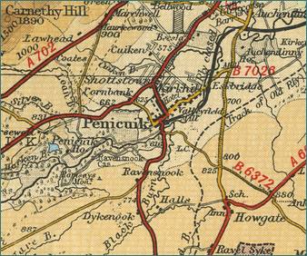 Penicuik Map