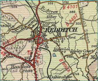 Redditch Map