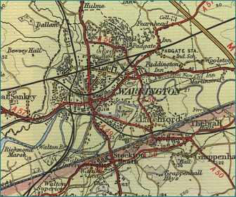 Warrington Map