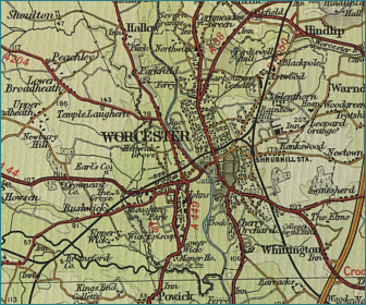 Worcester Map